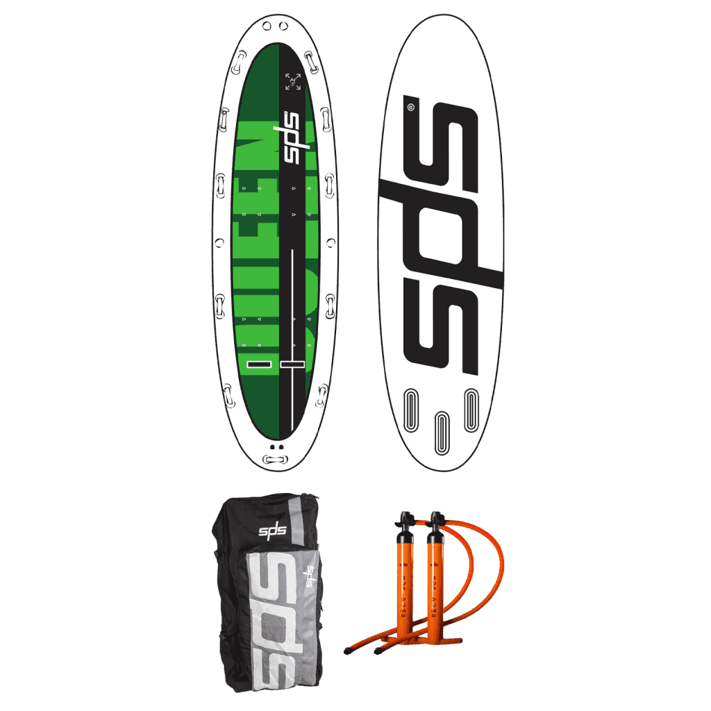 Queen, the ideal inflatable board for river descents and group walks